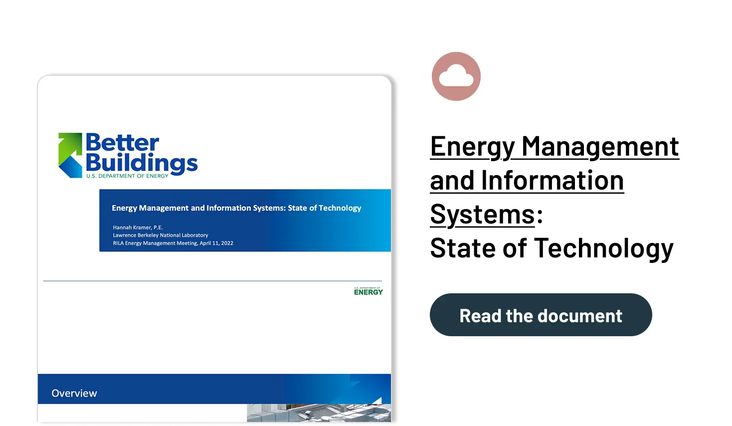 Energy Management and Information Systems:  State of Technology